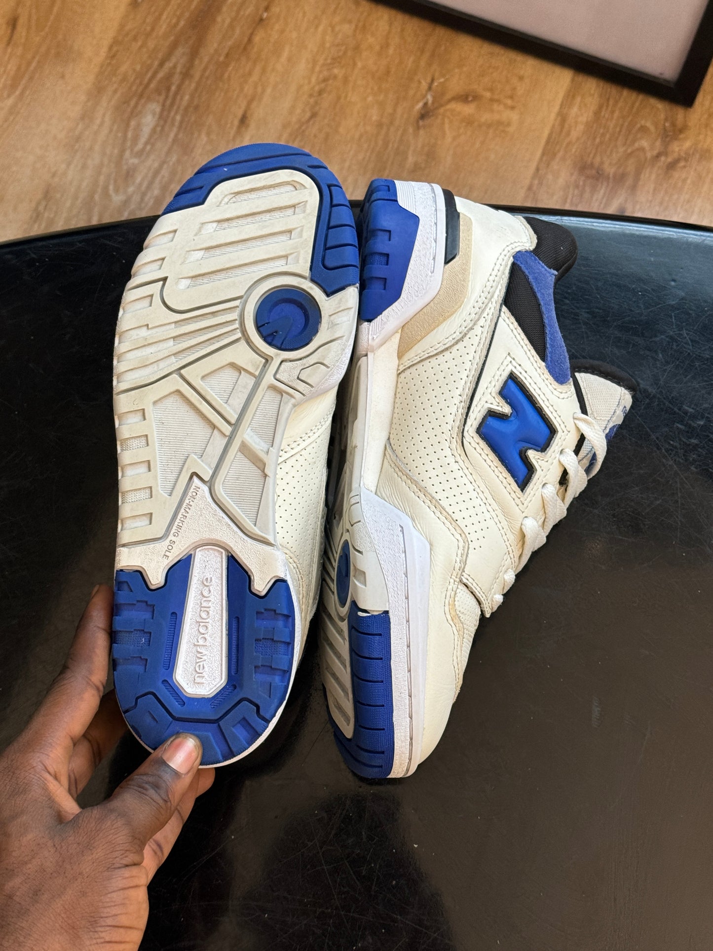 New Balance 550 sea salt Team Royal
