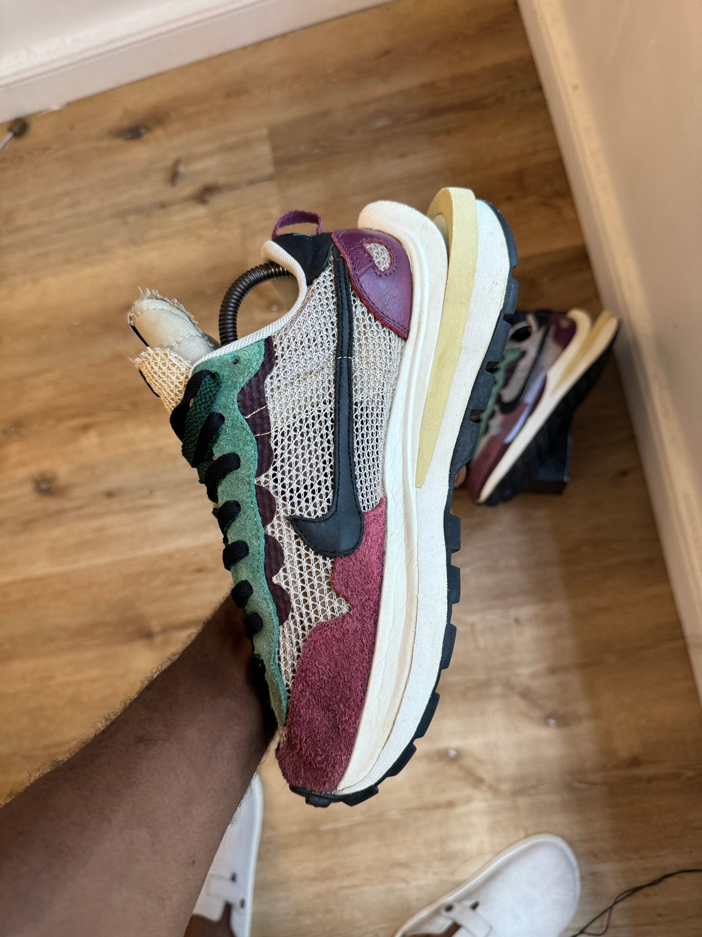 Nike Vaporwaffle Sacai Villian Red Neptune Green